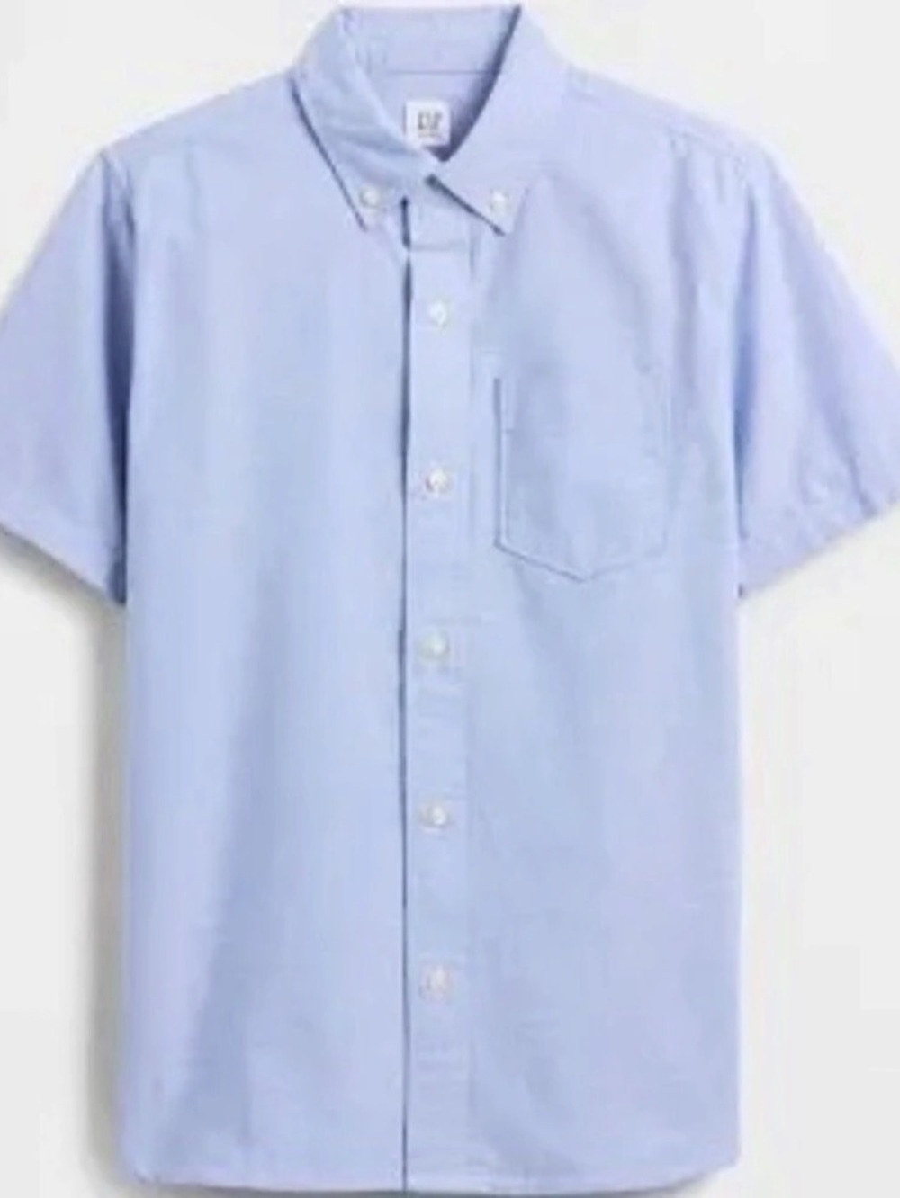 GAP Boys Light Blue Organic Cotton XXL Button Down Shirt